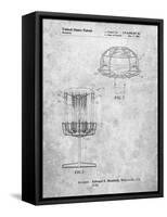 Disc Golf Basket Patent-Cole Borders-Framed Stretched Canvas