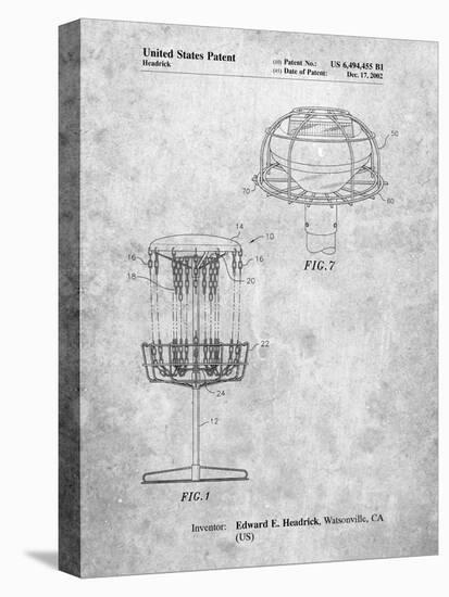 Disc Golf Basket Patent-Cole Borders-Stretched Canvas