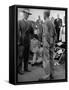 Discharged Gi Looking at New Suit Fashions-Nina Leen-Framed Stretched Canvas