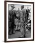 Discharged Gi Looking at New Suit Fashions-Nina Leen-Framed Photographic Print