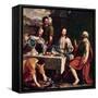 Disciples at Emmaus-Philippe De Champaigne-Framed Stretched Canvas