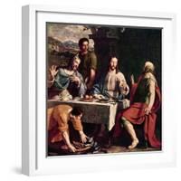 Disciples at Emmaus-Philippe De Champaigne-Framed Giclee Print