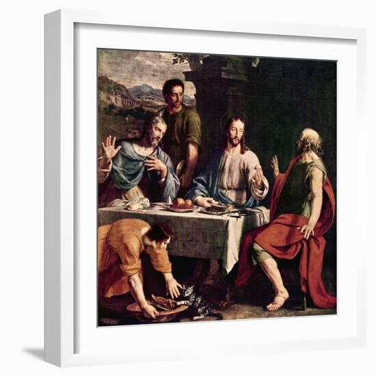 Disciples at Emmaus-Philippe De Champaigne-Framed Giclee Print