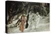 Disciples on the Road to Emmaus-James Tissot-Stretched Canvas