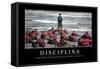 Disciplina. Cita Inspiradora Y Póster Motivacional-null-Framed Stretched Canvas