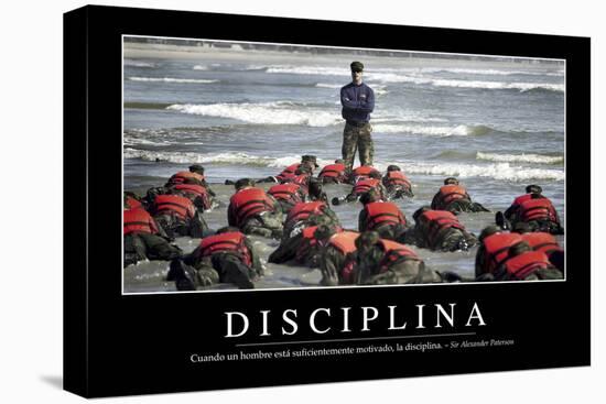 Disciplina. Cita Inspiradora Y Póster Motivacional-null-Stretched Canvas