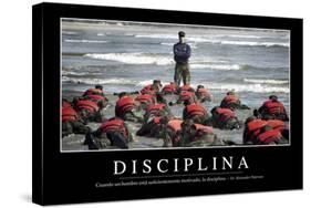 Disciplina. Cita Inspiradora Y Póster Motivacional-null-Stretched Canvas