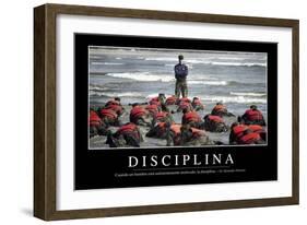 Disciplina. Cita Inspiradora Y Póster Motivacional-null-Framed Photographic Print