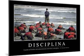 Disciplina. Cita Inspiradora Y Póster Motivacional-null-Mounted Photographic Print