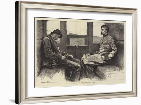 Discipline and Dissipation-Frank Holl-Framed Giclee Print