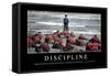 Discipline: Citation Et Affiche D'Inspiration Et Motivation-null-Framed Stretched Canvas