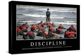 Discipline: Citation Et Affiche D'Inspiration Et Motivation-null-Stretched Canvas