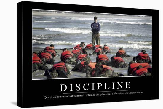 Discipline: Citation Et Affiche D'Inspiration Et Motivation-null-Stretched Canvas