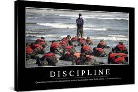 Discipline: Citation Et Affiche D'Inspiration Et Motivation-null-Stretched Canvas