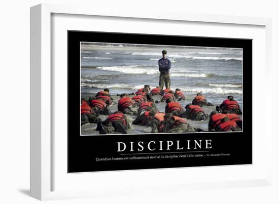 Discipline: Citation Et Affiche D'Inspiration Et Motivation-null-Framed Photographic Print