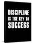 Discipline is the key to Success-null-Stretched Canvas
