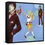 Disco 2000 (1)-Alix Soubiran-Hall-Framed Stretched Canvas