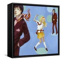 Disco 2000 (1)-Alix Soubiran-Hall-Framed Stretched Canvas