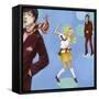 Disco 2000 (1)-Alix Soubiran-Hall-Framed Stretched Canvas