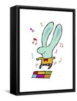 Disco Bunny-Carla Martell-Framed Stretched Canvas