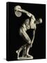 Discobolus Statue Attributed to Myron.-null-Framed Stretched Canvas