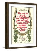 Discourse on Luck-null-Framed Art Print