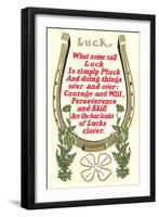 Discourse on Luck-null-Framed Art Print