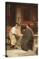 Discourse-Sir Lawrence Alma-Tadema-Stretched Canvas