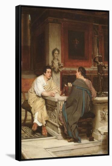 Discourse-Sir Lawrence Alma-Tadema-Framed Stretched Canvas