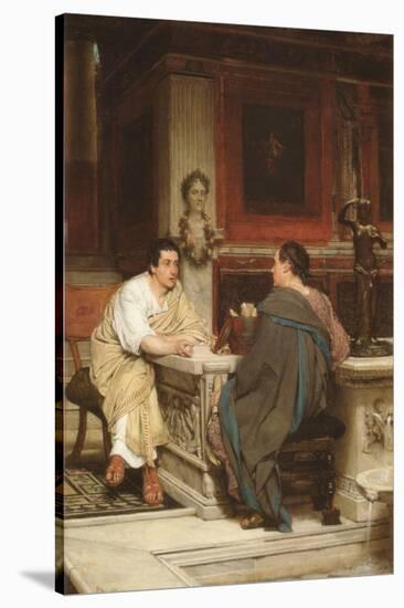 Discourse-Sir Lawrence Alma-Tadema-Stretched Canvas