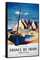 Discover France by Train, Brittany', French National Railroads-null-Framed Stretched Canvas