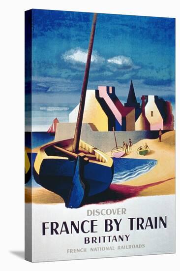 Discover France by Train, Brittany', French National Railroads-null-Stretched Canvas