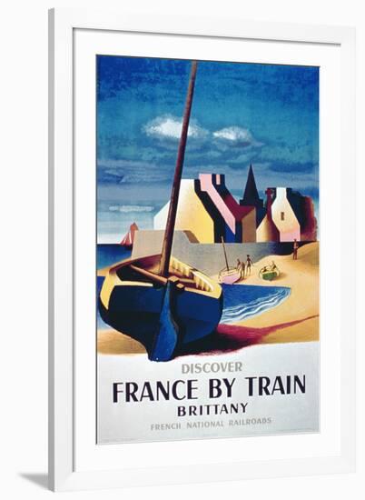 Discover France by Train, Brittany', French National Railroads-null-Framed Giclee Print