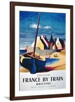 Discover France by Train, Brittany', French National Railroads-null-Framed Giclee Print