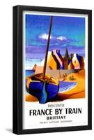 Discover France By Train- Brittany-null-Framed Poster