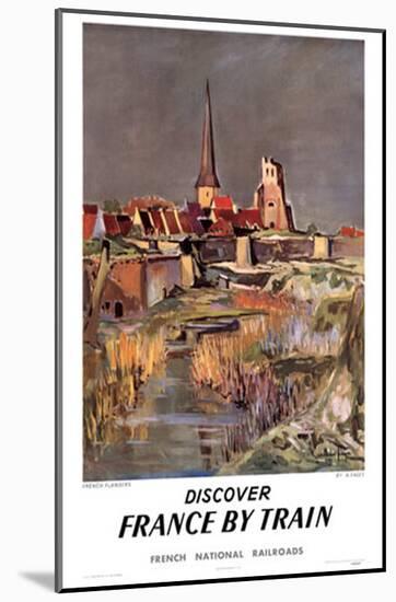 Discover France By Train-null-Mounted Poster