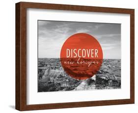 Discover New Horizons v2-Laura Marshall-Framed Art Print