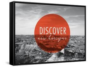 Discover New Horizons v2-Laura Marshall-Framed Stretched Canvas