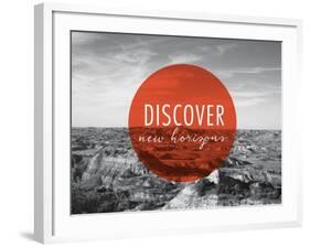 Discover New Horizons v2-Laura Marshall-Framed Art Print