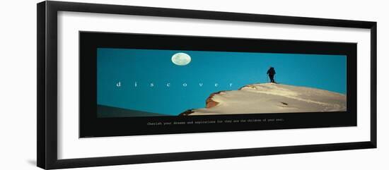 Discover - Ski Moon-unknown unknown-Framed Photo