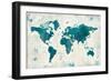 Discover the World Blue-Melissa Averinos-Framed Art Print