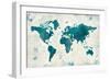 Discover the World Blue-Melissa Averinos-Framed Art Print