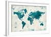 Discover the World Blue-Melissa Averinos-Framed Art Print