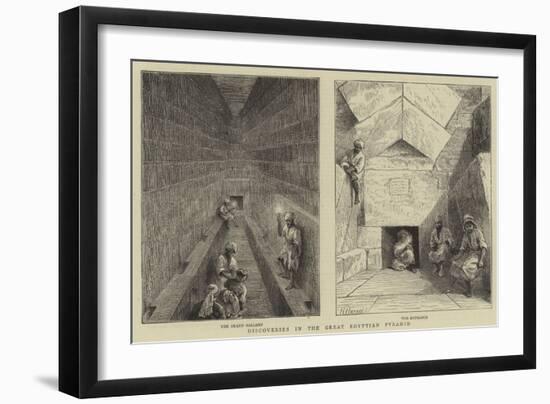 Discoveries in the Great Egyptian Pyramid-null-Framed Giclee Print