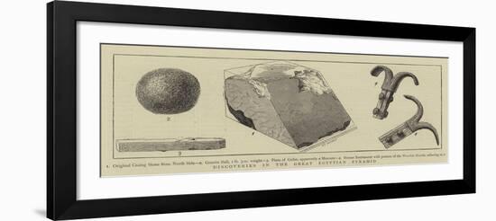 Discoveries in the Great Egyptian Pyramid-null-Framed Giclee Print