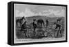 Discovering the Remains of Lieutenant Kidder and Ten Men of the Seventh United States Cavalry. Sket-null-Framed Stretched Canvas