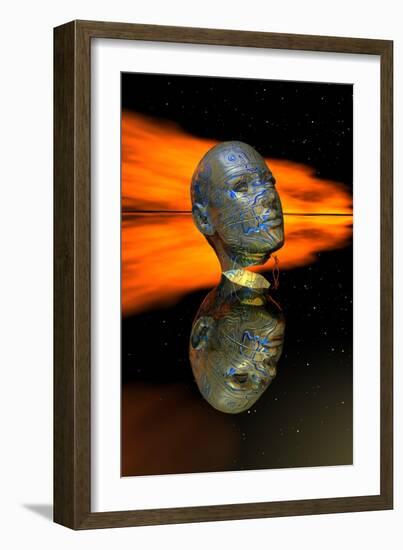 Discovering the Secrets of the Mind and the Development of Technology-null-Framed Art Print