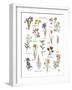 Discovery Charts - Floral-The Vintage Collection-Framed Giclee Print