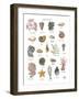 Discovery Charts - Seabed-The Vintage Collection-Framed Giclee Print