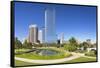 Discovery Green in Houston, Texas.-Jon Hicks-Framed Stretched Canvas